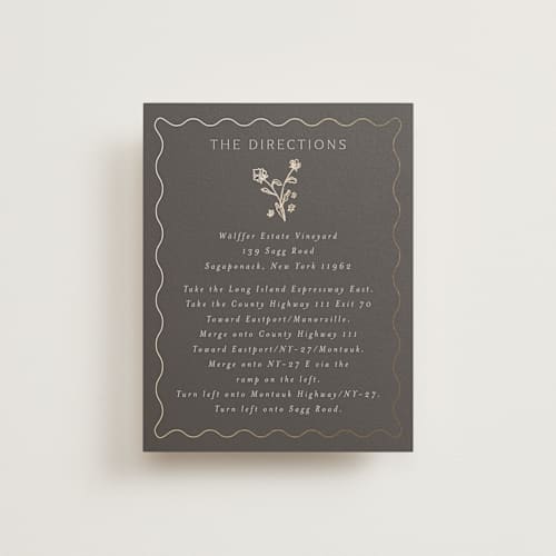 This is a petal enclosure cards with foil pressed by Nicoletta Savod called parisian garden printing on signature in standard