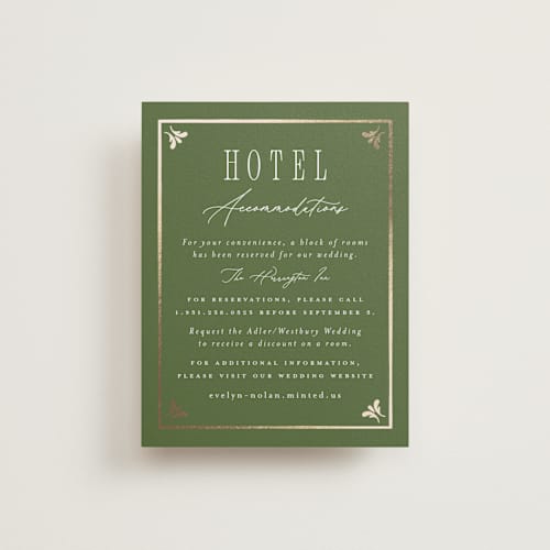 This is a periwinkle enclosure cards with foil pressed by Erin German called sadie printing on signature in standard