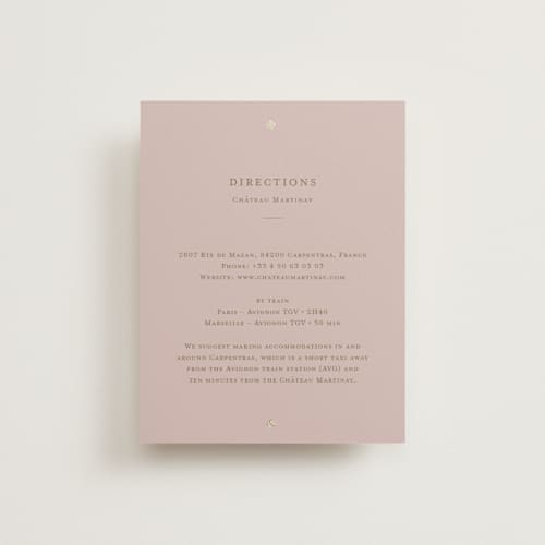 This is a rose enclosure cards with foil pressed by Ani Somi called french train printing on signature in standard
