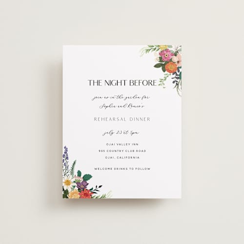 This is a daisy reception cards with standard by Susan Moyal called secret garden printing on signature in standard