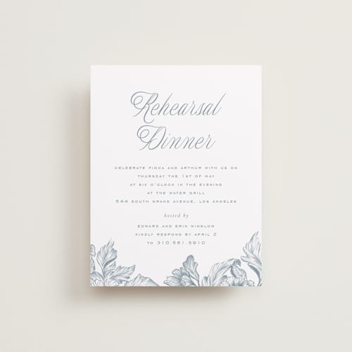 This is a lake reception cards with standard by Leah Bisch called wreath in bloom printing on signature in standard