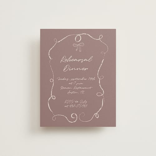 This is a buttercream reception cards with standard by Helena Vitto called the swan printing on signature in standard