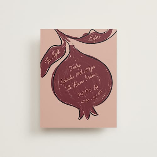 This is a oat reception cards with standard by Helena Vitto called love rests in a garden printing on signature in standard