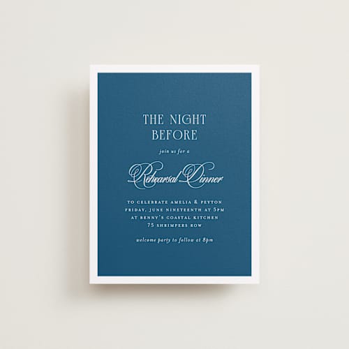 This is a ocean reception cards with standard by Kelly Schmidt called hilton printing on signature in standard