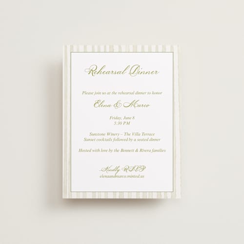 This is a cream reception cards with standard by Nicole Dragomir called wild berry watercolor printing on signature in standard