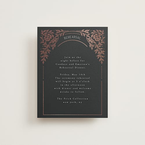 This is a onyx enclosure cards with foil pressed by Ana de Sousa called gilded nouveau frame printing on signature in standard