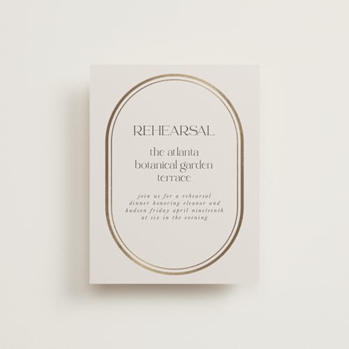This is a sandstone enclosure cards with foil pressed by Lori Wemple called oval printing on signature in standard
