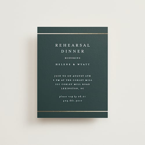 This is a forest enclosure cards with foil pressed by Stacey Meacham called style and grace printing on signature in standard