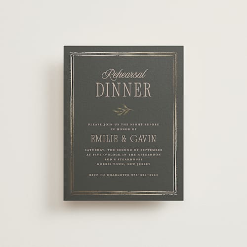 This is a noir enclosure cards with foil pressed by Randi Cirelli called emilie printing on signature in standard