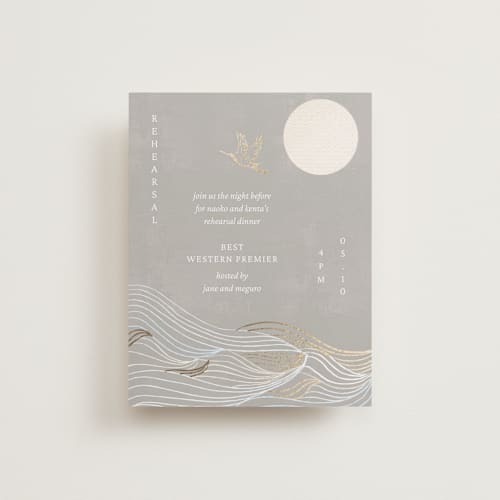 This is a ash enclosure cards with foil pressed by Jelena Vuletic called asahi printing on signature in standard