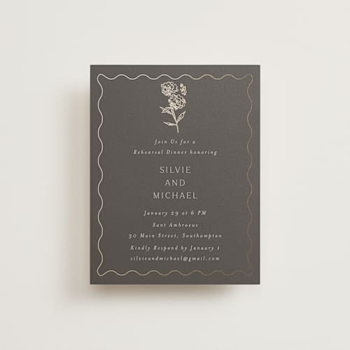 This is a petal enclosure cards with foil pressed by Nicoletta Savod called parisian garden printing on signature in standard