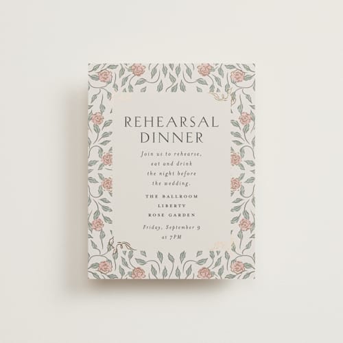 This is a blush meadow enclosure cards with foil pressed by Grae called dancing in the garden printing on signature in standard