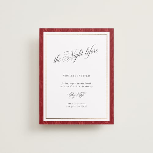 This is a crimson enclosure cards with foil pressed by Studio Suku called moiré printing on signature in standard