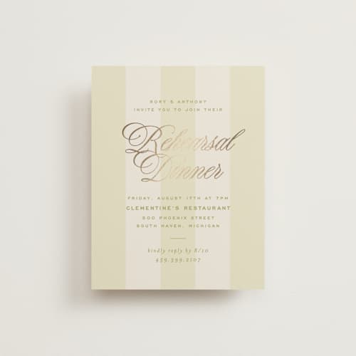 This is a olive enclosure cards with foil pressed by Ellen Schlegelmilch called rory printing on signature in standard