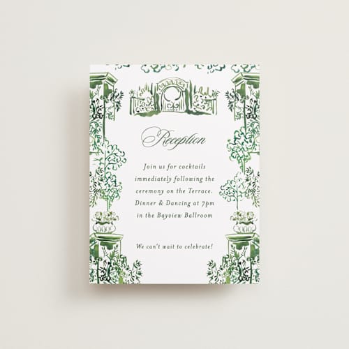 This is a sap reception cards with standard by Becky Nimoy called gates and pillars printing on signature in standard