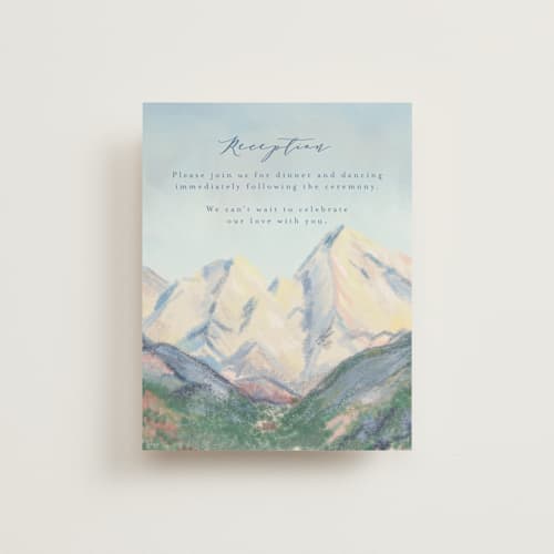 This is a summer reception cards with standard by Petra Kern called the valley printing on signature in standard