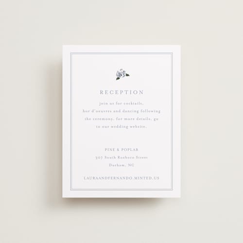 This is a french reception cards with standard by Design Lotus called be with you printing on signature in standard