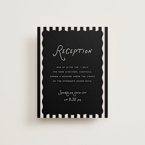 This is a shadow reception cards with standard by Pixel and Hank called lovers printing on signature in standard