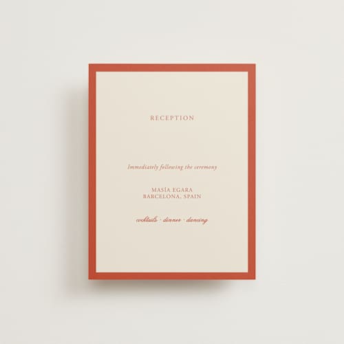 This is a cherry reception cards with standard by Ani Somi called borders printing on signature in standard