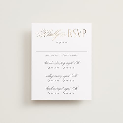 This is a fog rsvp cards with foil pressed by Ashlee Townsend called monatuk printing on signature in standard