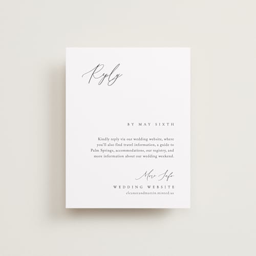 This is a silk rsvp postcards with standard by Kelly Schmidt called corner printing on signature in postcard