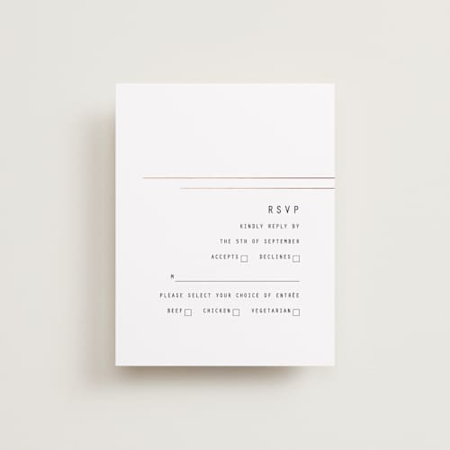 This is a noir rsvp postcards with standard by DESIGN X FIVE called bold as love printing on signature in postcard
