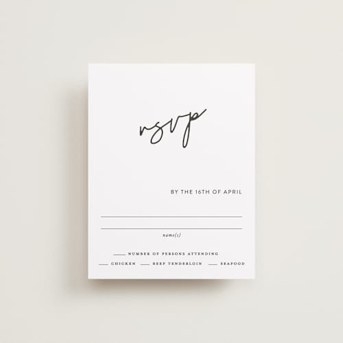 This is a cloud rsvp postcards with standard by Pine Street Creative called as if a dream printing on signature in postcard