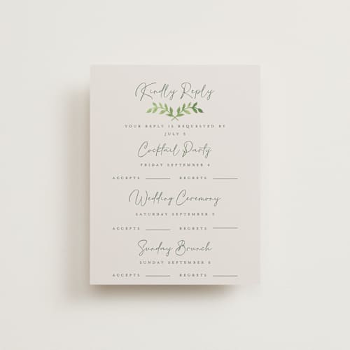 This is a summer rsvp cards with standard by Petra Kern called miniature mountainscape printing on signature in standard