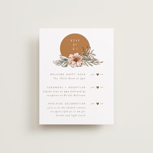 This is a earth rsvp cards with standard by Shiny Penny Studio called disney's mickey mouse tropical frame printing on signature in standard