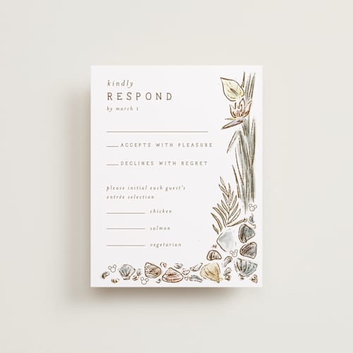 This is a earth rsvp cards with standard by Shiny Penny Studio called disney's mickey mouse tropical frame printing on signature in standard