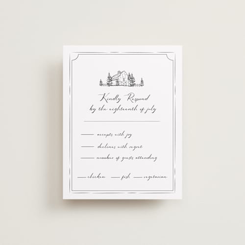 This is a cloudy rsvp cards with standard by Sherley Ferreira called southern soul printing on signature in standard