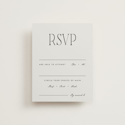 This is a forest rsvp cards with standard by Blustery August called hayes printing on signature in standard