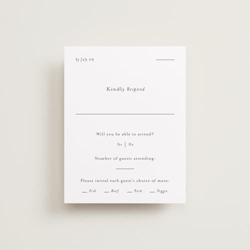 This is a ink rsvp cards with standard by Blustery August called tuscany printing on signature in standard