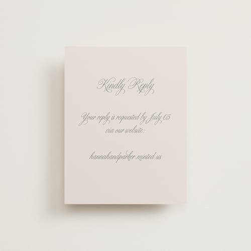 This is a ivory rsvp cards with standard by Petra Kern called let's say i do printing on signature in standard