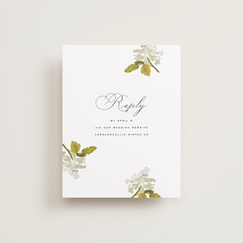 This is a linen rsvp cards with standard by Olivia Kanaley Inman called limelight printing on signature in standard