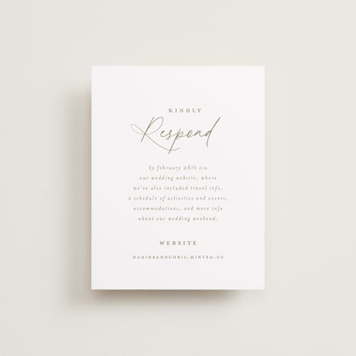 This is a pearl rsvp cards with standard by chocomocacino called spiku printing on signature in standard