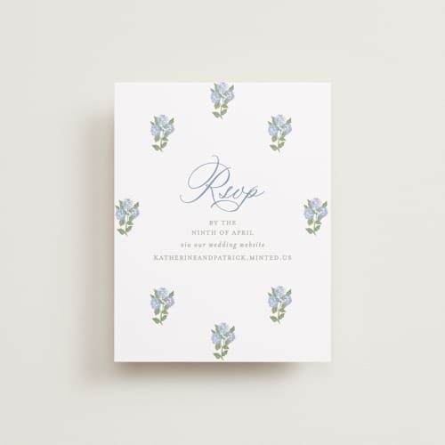 This is a ocean rsvp cards with standard by Creo Study called pillowy border printing on signature in 4.25x5.5