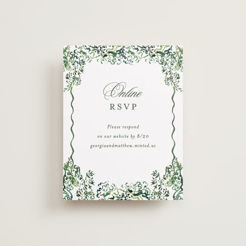 This is a sap rsvp cards with standard by Becky Nimoy called gates and pillars printing on signature in 4.25x5.5