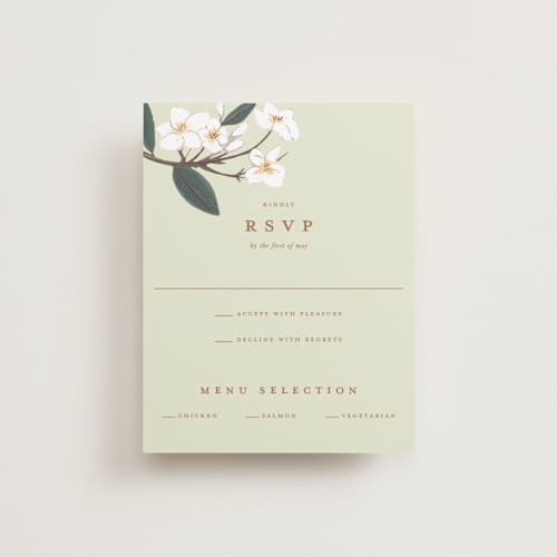 This is a pista rsvp cards with foil pressed by Teju Reval called royal wedding printing on signature in standard