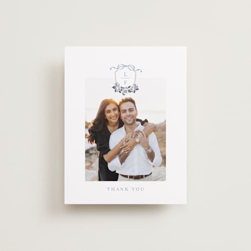 This is a french thank you postcards with standard by Design Lotus called be with you printing on signature in postcard