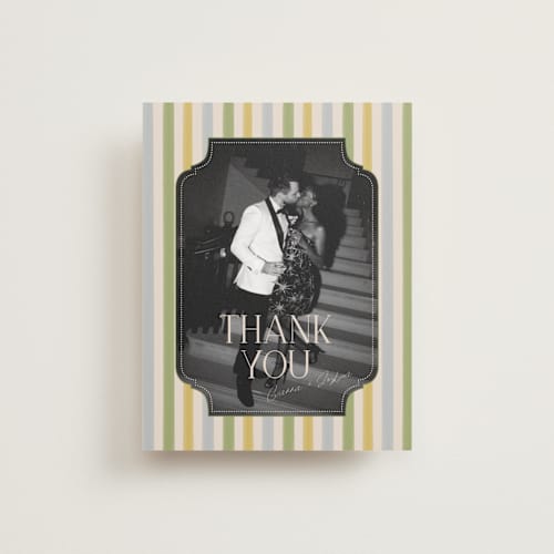 This is a summer citrus thank you postcards with standard by Vera Lim called the gallery printing on signature in postcard