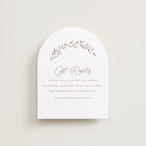 This is a ice bridal shower insert cards with standard by chocomocacino called manouti printing on signature in standard