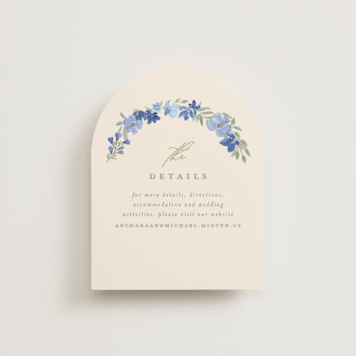 This is a blueberry enclosure cards with standard by Creo Study called nilgiri printing on signature in standard
