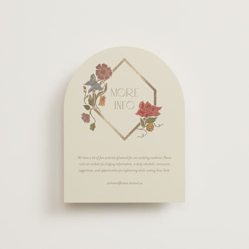 This is a mint enclosure cards with foil pressed by Simona Camp called radiant botany printing on signature in standard