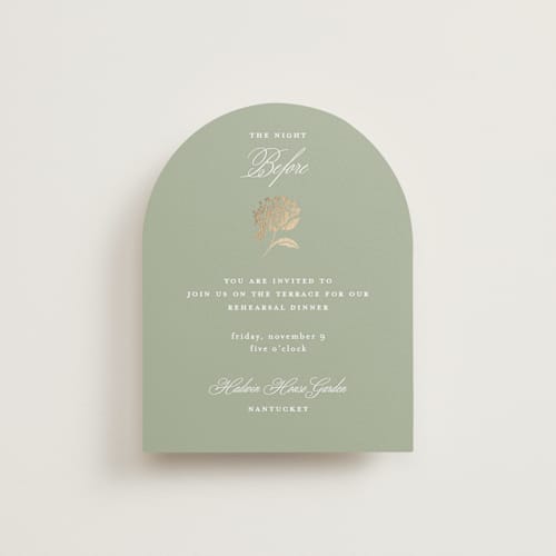This is a tea time enclosure cards with foil pressed by Susan Zinader called shimmering hydrangeas printing on signature in standard