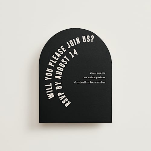 This is a cream rsvp cards with standard by Pixel and Hank called spin printing on signature in standard