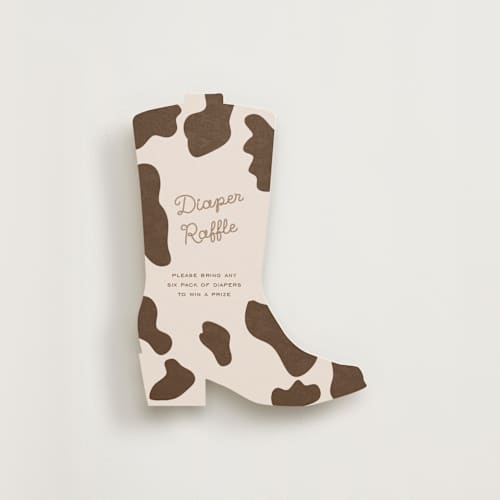 This is a cream insert cards with standard by Jelena Vuletic called little wrangler printing on signature in standard