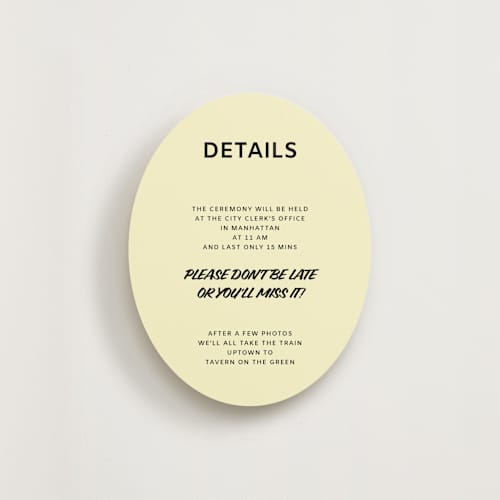 This is a butter enclosure cards with standard by Studio Suku called courthouse printing on signature in standard