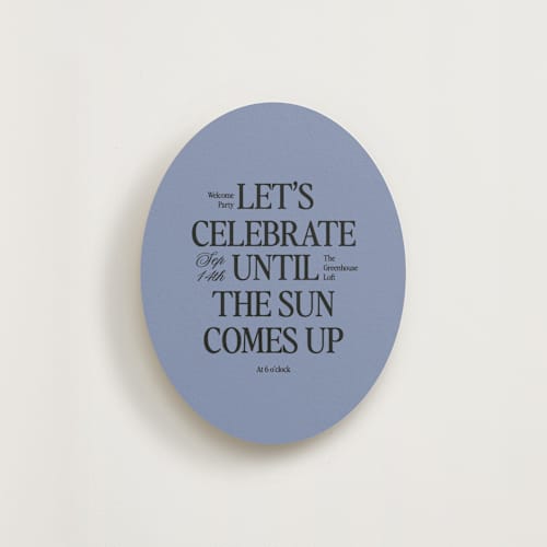 This is a butter reception cards with standard by Helena Vitto called the eternal printing on signature in standard