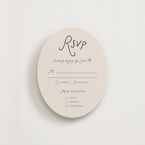 This is a shadow rsvp cards with standard by Pixel and Hank called lovers printing on signature in standard